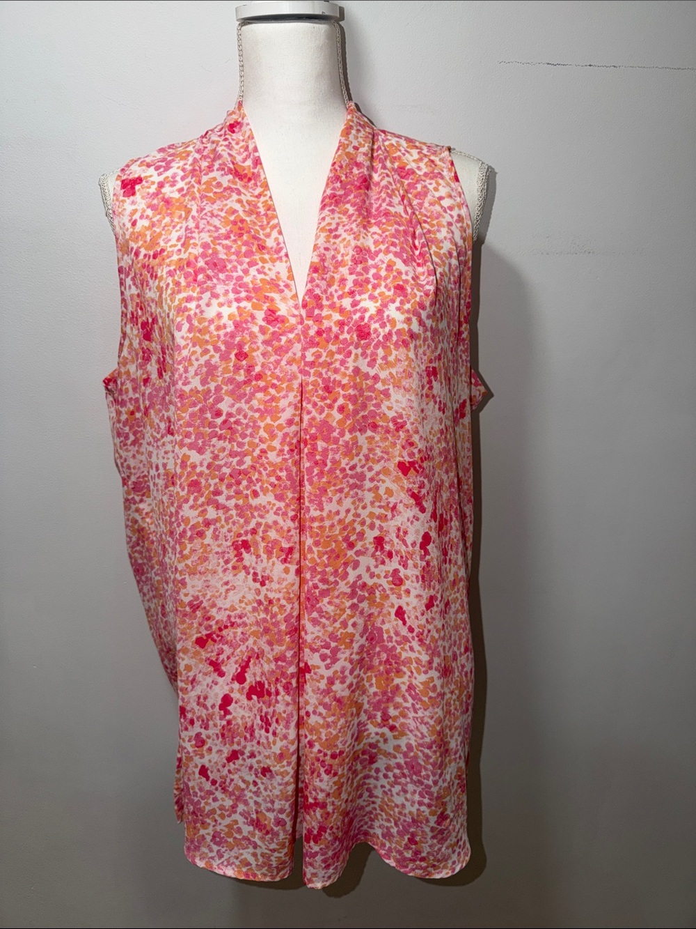 Floral & Ivy Summer Flowy Lightweight Plus Size 2X Top Beach Polka Dot Coastal